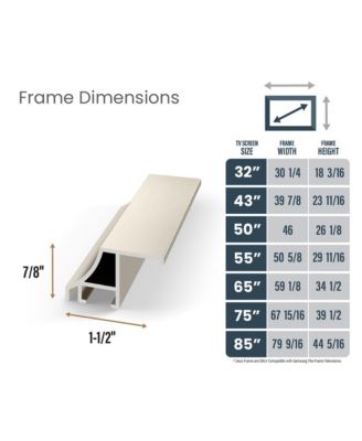  50" Alloy Scoop Frame for Samsung The Frame TV 2021-2024