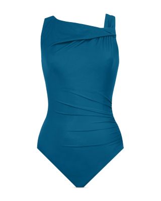 Rock Solid Avra Underwire Asymmetric One Piece Swimsuit