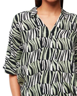 Checkerboard Tiger Boxy Shirt