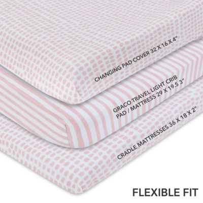 Waterproof Changing Pad Cover | Cradle Sheet Set