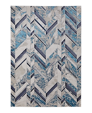 Shop Feizy Indio Ind39h1f Area Rug, 3'11 X 6' In Ivory/blue