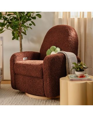 Nami Electronic Recliner and Swivel Glider Recliner in Teddy Loop with USB Port