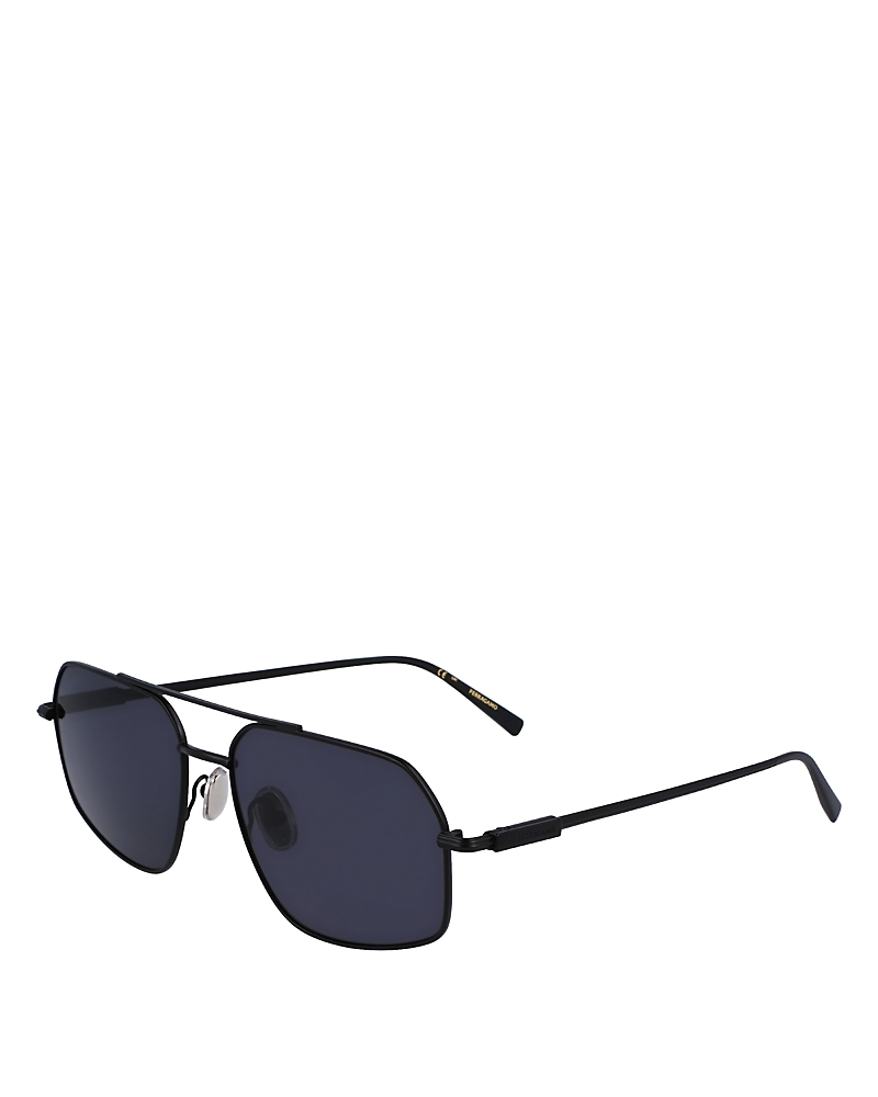 Ferragamo Prisma Geometric Pilot Sunglasses, 58mm · OS