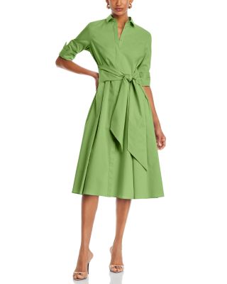 Debra Tie Waist Shirt Dress