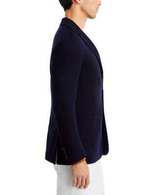 Textured Jersey Knit Casual Sport Coat