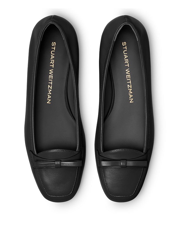 Shop Stuart Weitzman Women's Tully Loafer Flats In Black