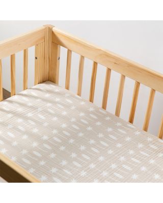 All Stages Midi Crib Sheet in GOTS Certified Organic Muslin Cotton