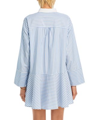 Contrast Trim Shirt Dress - Exclusive