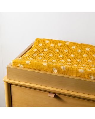 Quilted Changing Pad Cover in GOTS Certified Organic Muslin Cotton