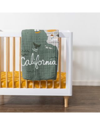 Mini Crib Sheet in GOTS Certified Organic Muslin Cotton