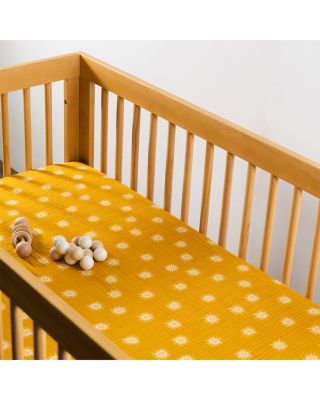 Crib Sheet in GOTS Certified Organic Muslin Cotton