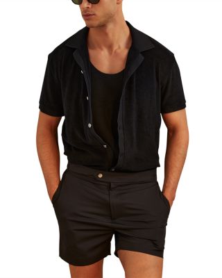 REISS - Eden Toweling Regular Fit Button Front Shirt
