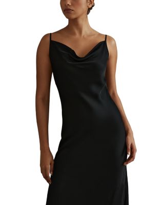 REISS - Isabel Draped Neck Slip Dress