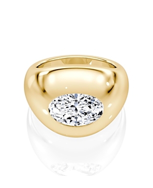 Lab Grown Diamond Oval Dome Band in 14K Gold, 2.0 ct. t.w.