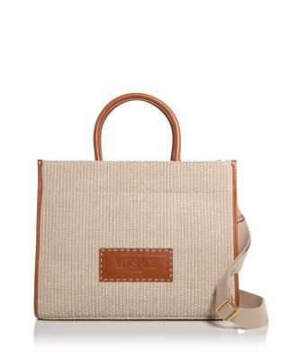 Versace Athena Raffia Medium Tote