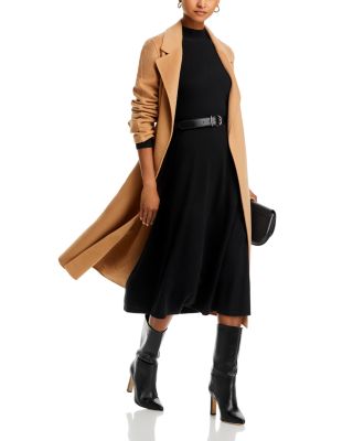 100% Cashmere Mock Neck Dress