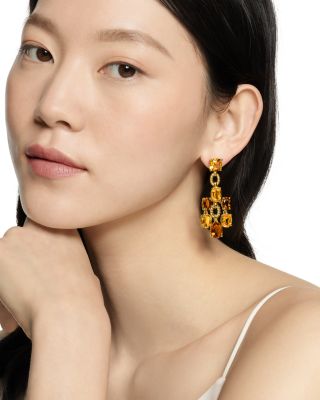 18K Yellow Gold Marbella Citrine & Madeira Citrine Chandelier Earrings