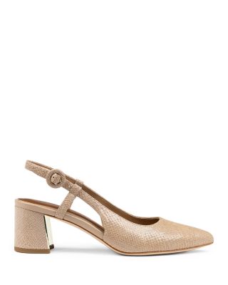 Women's Song Pointed Toe Slingback Pumps 