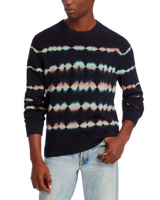 Ps Paul Smith Cotton Tied Dyed Stripe Regular Fit Sweater