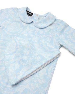 Unisex Barocco Print Jersey Footie & Hat Set - Baby