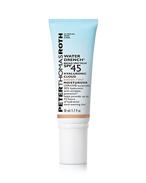 Shop Peter Thomas Roth Water Drench Broad Spectrum Spf 45 Hyaluronic Cloud Sheer Tint Moisturizer 1.7 Oz.