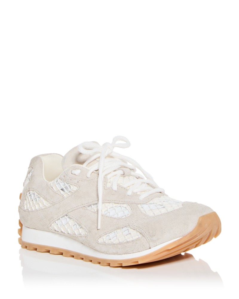 Bottega Veneta Women's Orbit Low Top Sneakers in Sand