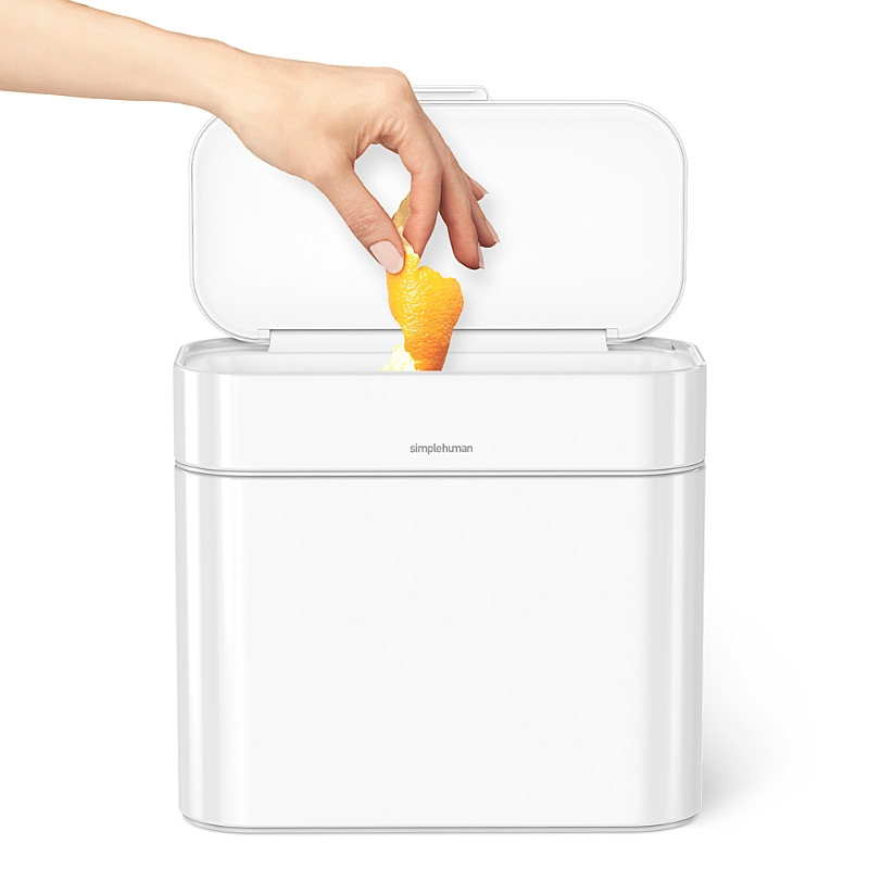 Simplehuman 4 Liter Compost Caddy In White