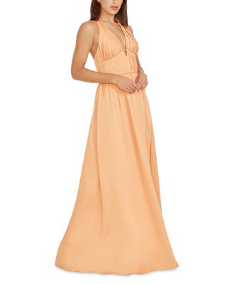 Rhea Cut Out Halter Neck Maxi Dress