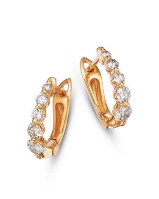 Bloomingdale's Fine Collection Diamond Huggie Hoop Earrings in 14K Yellow Gold, 0.80 ct. t. w.