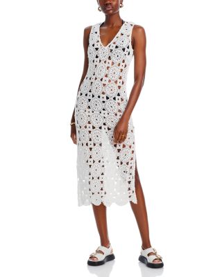 AQUA - Crochet Swim Cover Up Dress - Exclusive