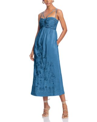 Kobi Halperin Ariella Embroidered Midi Dress | Bloomingdale's