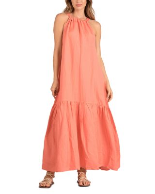 Elan - Tiered Halter Maxi Dress