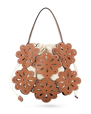 Shop Staud Flora Basket Bag In Tan