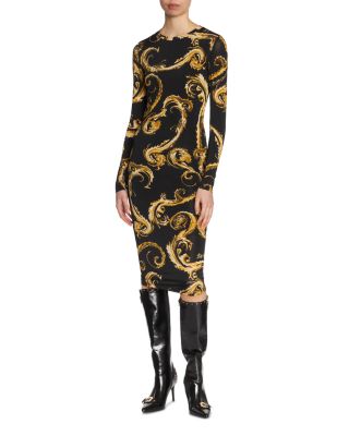 Versace Jeans Couture - Baroque Print Midi Dress