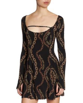 Versace Jeans Couture - Organzino Chain Logo Dress