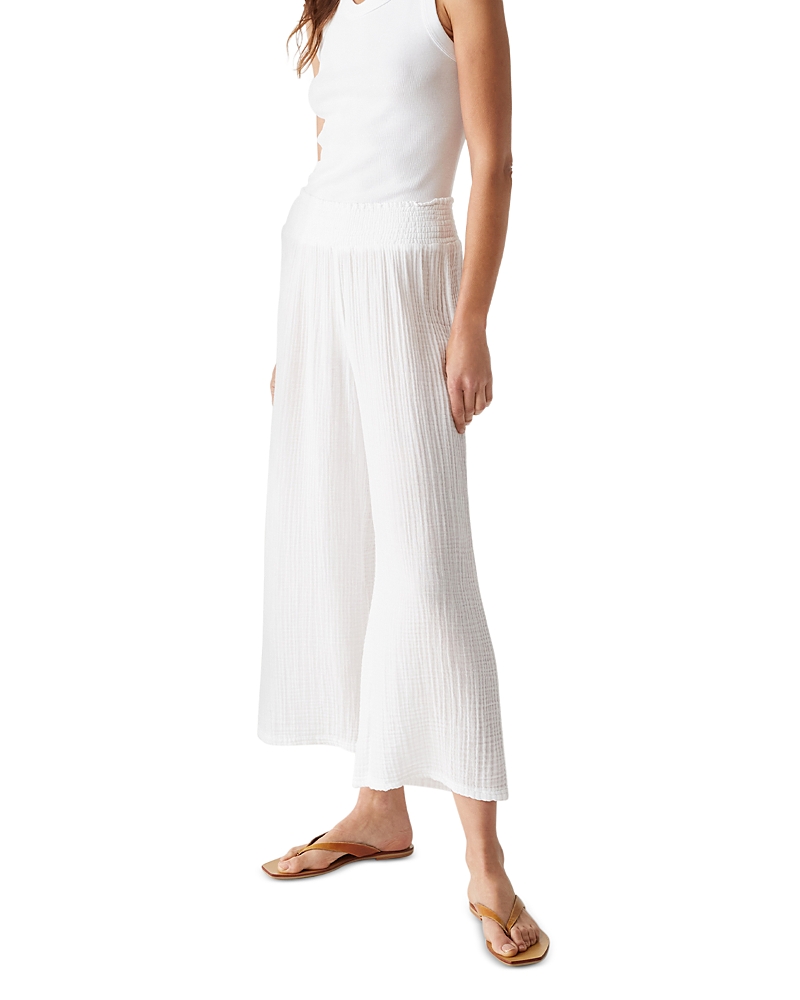 Michael Stars Medina Cotton Smocked Waist Pants