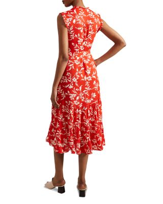 Elsa Ruffled Midi Dress