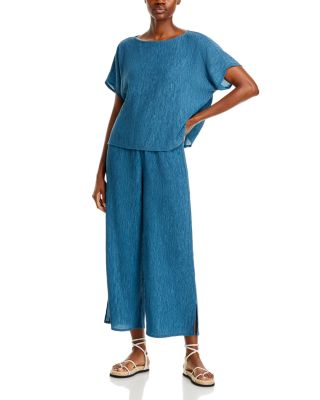 Eileen Fisher - Dolman Sleeve Top & Wide Ankle Pants