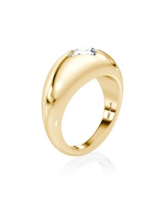  Dome Band in 14K Yellow Gold, .75ctw Lozenge Lab Grown Diamond