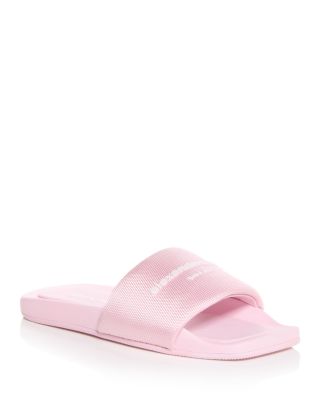 Alexander Wang Women's Logo Pool Slides