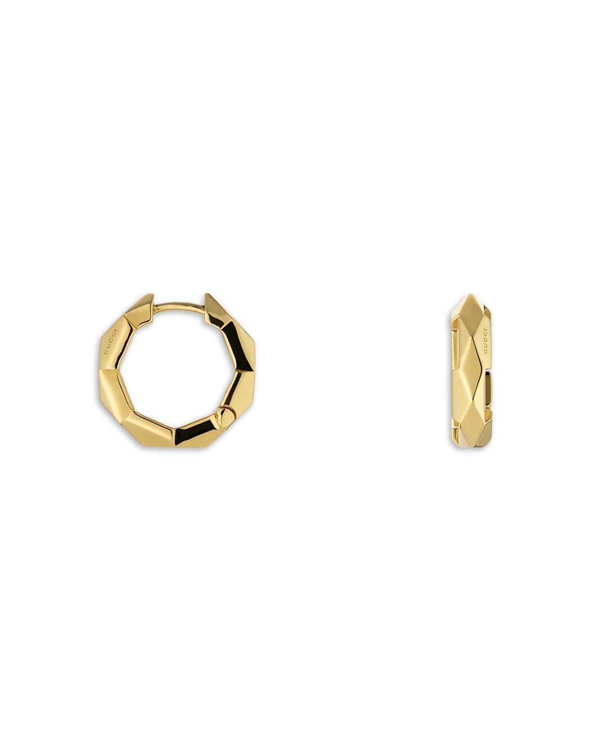 18K Yellow Gold Link to Love Hoop Earrings