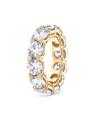 Certified Lab Grown Diamond Eternity Band in 18K Yellow Gold, 10.05 tcw