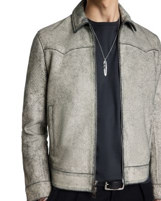 Weldon Leather Full Zip Western Jacket