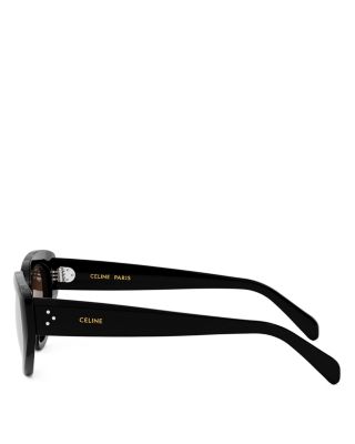Bold 3 Dots Cat Eye Sunglasses, 53mm