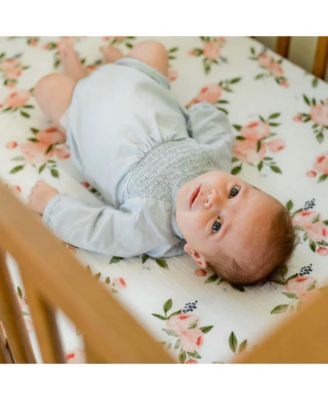 Unisex Cotton Muslin Crib Sheet - Baby