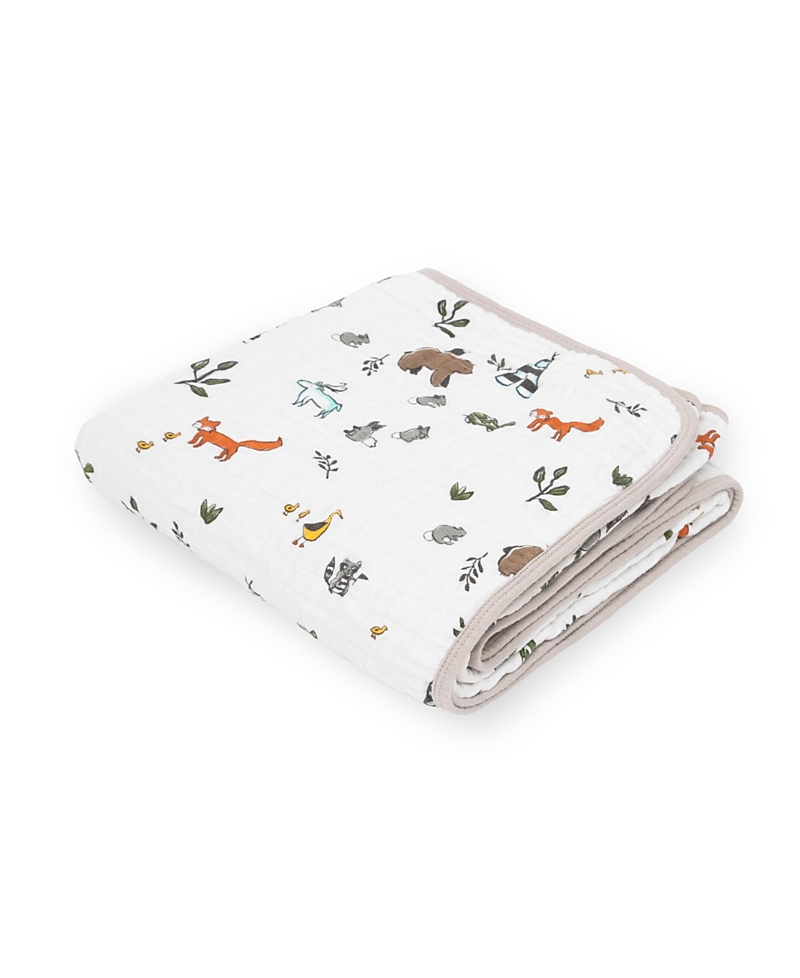 Little Unicorn Unisex Cotton Muslin Original Quilt - Baby In Forest Friends