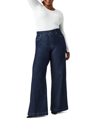 High Rise Wide Leg Jeans in Raw Indigo
