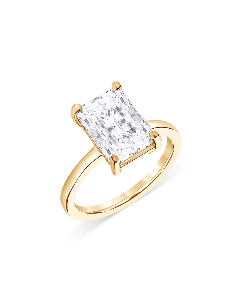 Bloomingdale's Fine Collection Certified Lab Grown Radiant-Cut Diamond Engagement Ring in 18K Yellow Gold, 3.0 tcw