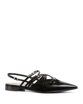 【GUCCI 】Petite GG Strap Patent Ballerina Flats BLACK Children's ballet flat with Horsebit in black patent leather