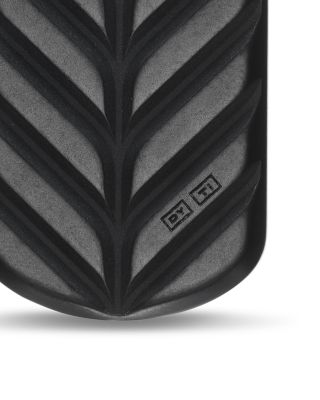 Men's Chevron Tag in Black Titanium with Sterling Silver and Black Diamonds, 27mm